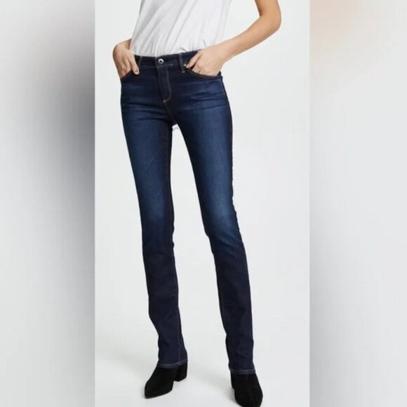 ✨ AG Adriano Goldschmied The Harper Essential Straight Leg Jeans 25 Dark Wash - Picture 1 of 16